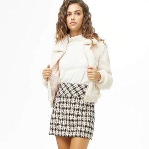 Forever 21 Tweed Skirt with Chain